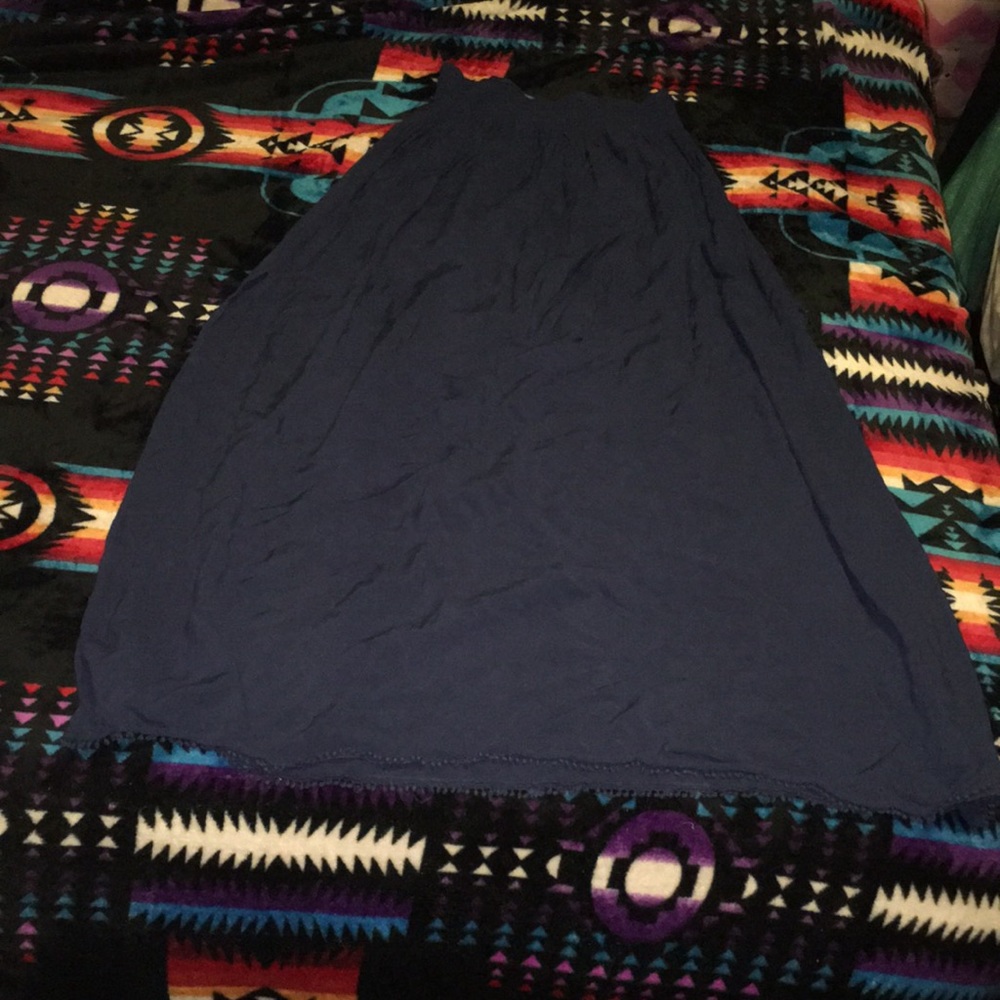 Navy blue double slit Victoria’s Secret maxi skirt